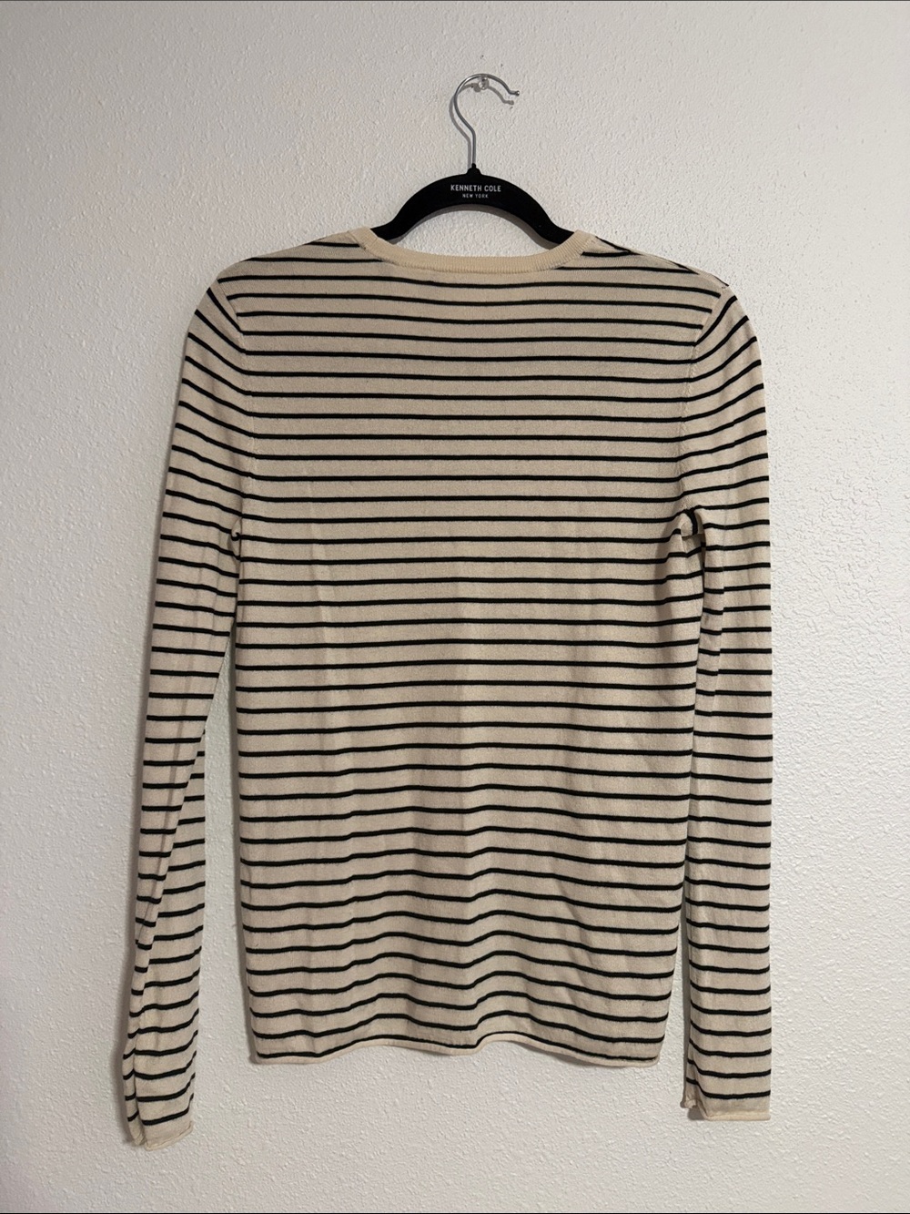 ATM Striped Lightweight Silk/Wool/ Cashmere Sweater - Picture 5 of 5
